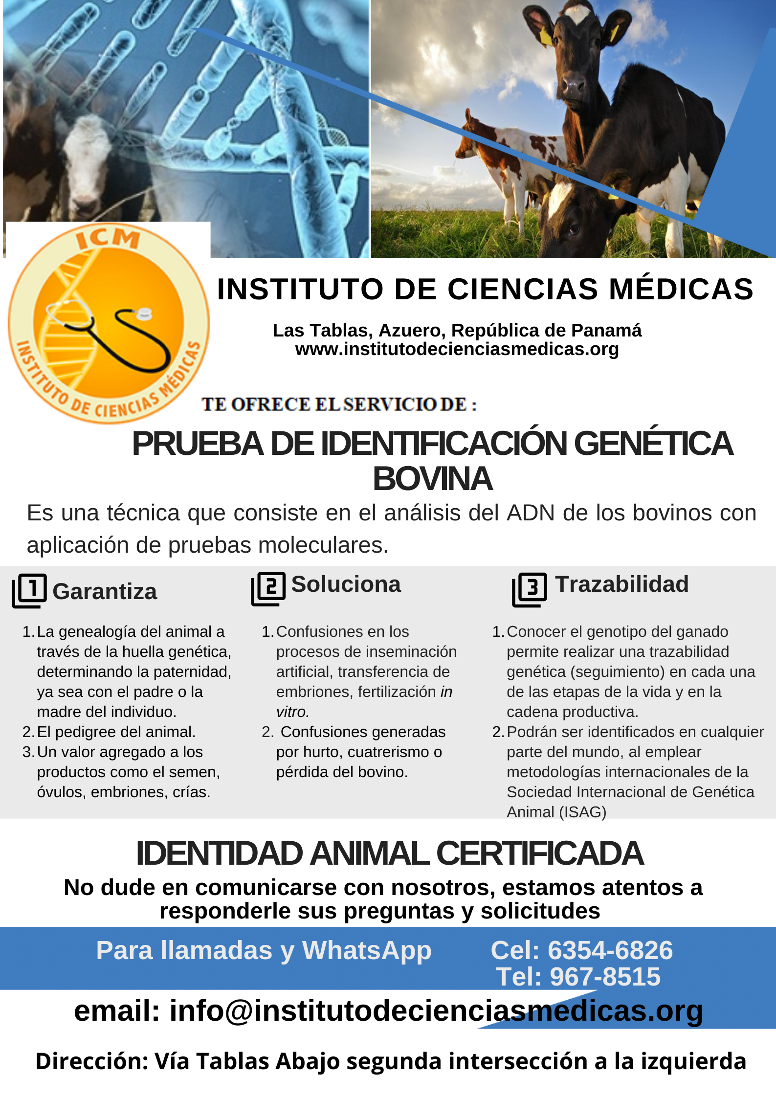 PRUEBA DE GENOTIPIFICACIÓN BOVINA_ICM